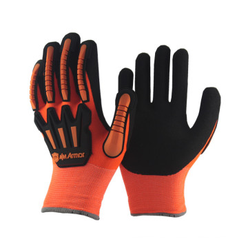 NMSAFETY guantes de invierno naranja anti-impacto